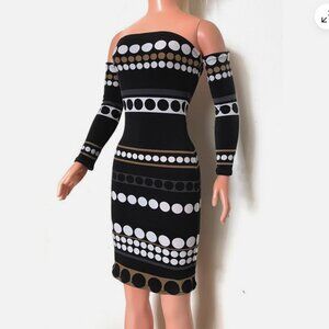 Mini dress for My Size Barbie Doll 36". Multicolor. Cute circles. Nice, new. 02